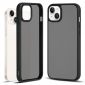 Coque iPhone 15 Plus transparente noire mate