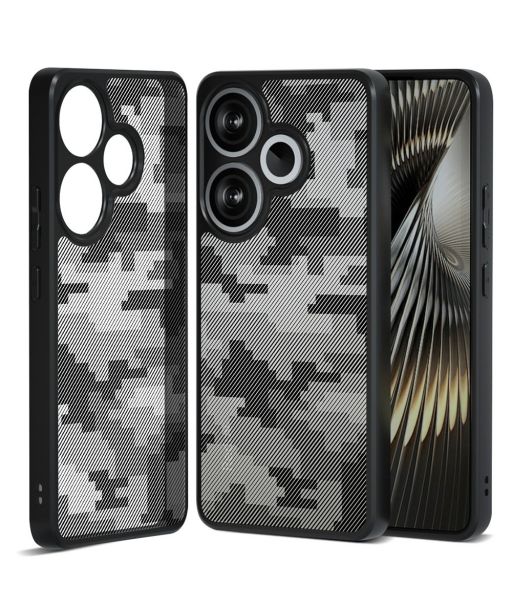 Coque Poco F6 camouflage pixel