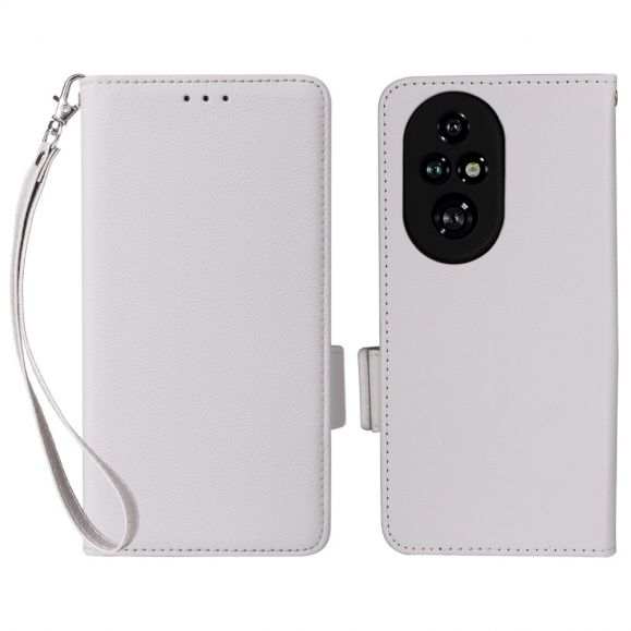 Housse Honor 200 Pro Litchi Luxe à Lanière