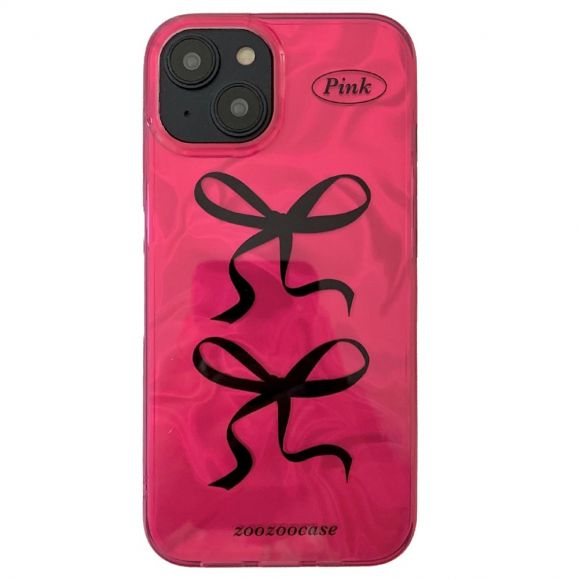 Coque Nœuds Élégants Rose pour iPhone 15