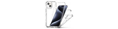 Coque iPhone 15 Hybride Transparente