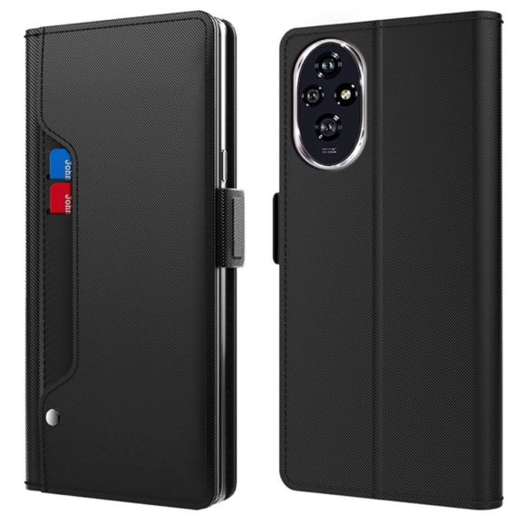 Housse Honor 200 Pro premium porte cartes avec miroir