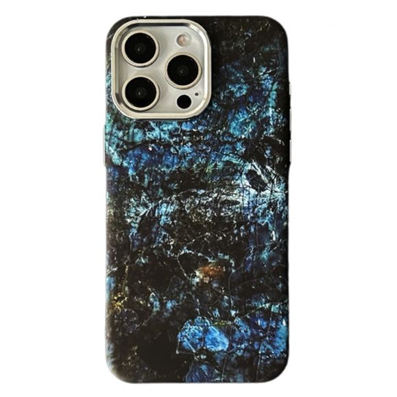 Coque iPhone 14 Pro Max Motif Abstrait Bleu - Compatible MagSafe