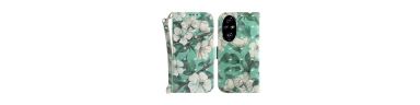 Housse Honor 200 Pro Fleurs Blanches