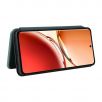 Housse Oppo Reno 12 F 5G simili cuir fibre de carbone