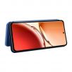 Housse Oppo Reno 12 F 5G simili cuir fibre de carbone