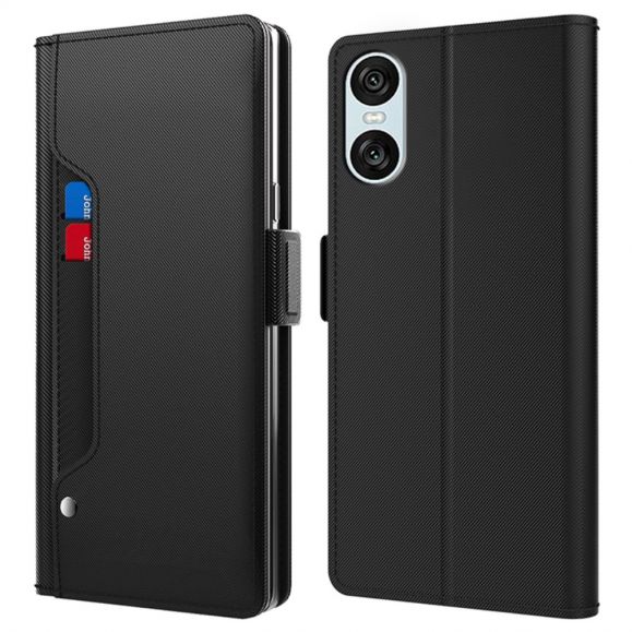 Housse Sony Xperia 10 VI premium porte cartes avec miroir