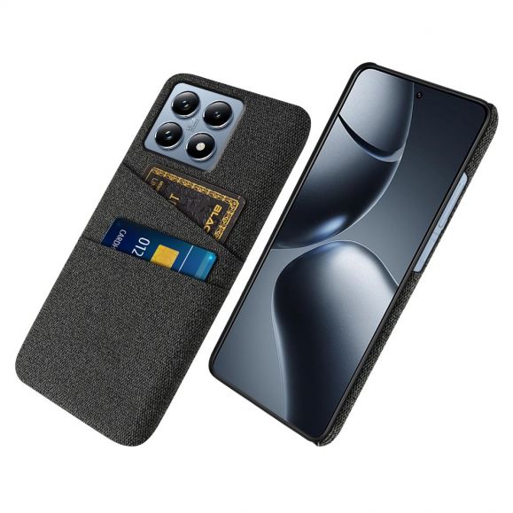 Coque Xiaomi 14T Pro Tissu Porte-Cartes