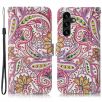 Samsung Galaxy S24 FE - Housse paisley fleur