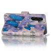 Samsung Galaxy S24 FE - Housse papillons bleus et fleurs