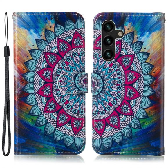 Housse Samsung Galaxy S24 FE mandala fleur