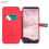 Housse Samsung Galaxy S9 LENUO Simili Cuir Premium - Rouge